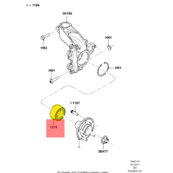 Rodamiento de rueda para ford focus 2012 2020 2.0 ecoboost - Rodamientos De Ruedas | ClickRepuestos